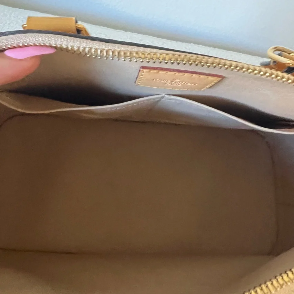 Authentic Louis Vuitton Monogram Vernis Alma Handbag – Mustard/Golden Yellow